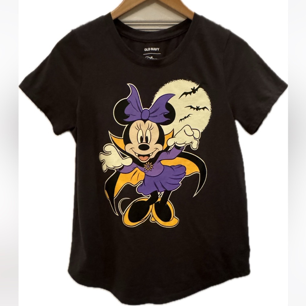 Disney Old Navy Minnie Mouse Vampire Halloween T-Shirt Women’s M Medium